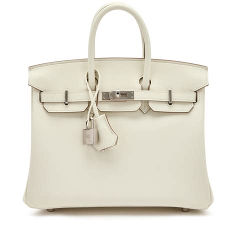 Hermès Mushroom Swift Birkin 25 Palladium Hardware, 2023